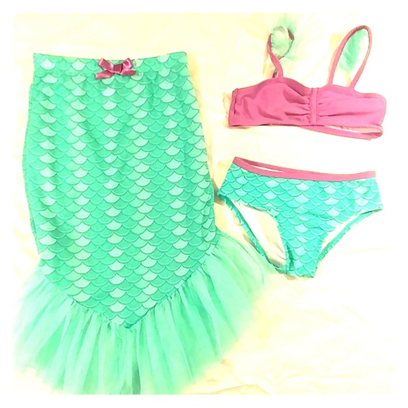 4t mermaid bathing suit